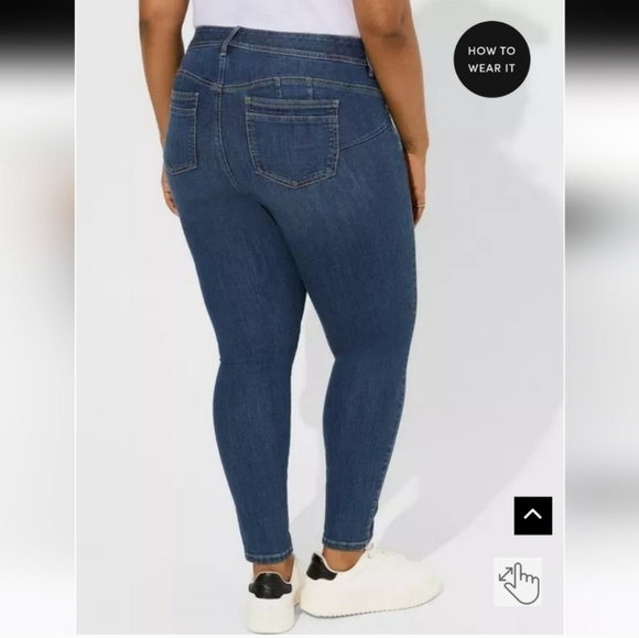 🍁🍂NWOT TORRID 20r Bombshell Skinny Premium Stretch High-Rise Jean - Picture 2 of 6